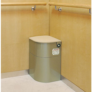 簡易トイレになるエレベーターキャビネットチェア